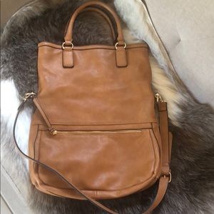 Sole Society fold over crossbody/top handle tote